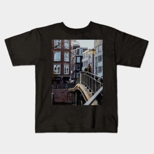 AMSTERDAM CITY Blue Teal | Unique Beautiful Travelling Home Decor | Phone Cases Stickers Wall Prints | Scottish Travel Photographer  | ZOE DARGUE PHOTOGRAPHY | Glasgow Travel Photographer Kids T-Shirt